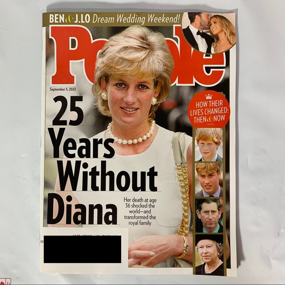 People Magazine September 5 2022 Diana 25 Years Ben and JLo Wedding Weekend